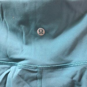 Lululemon sz 10 full length 7/8 legging teal blue